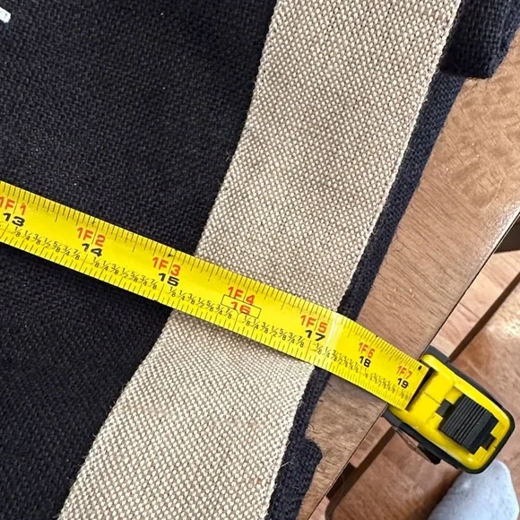 NWT Apolis + Little Bipsy Black Canvas Market Bag - Picture 9 of 11